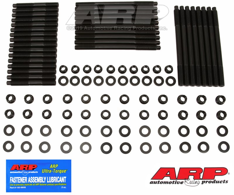 ARP — ARP Small Block Chevy w/ Brodix Rodeck Alum Block BD1010 and BD2000 Heads - Head Stud Kit