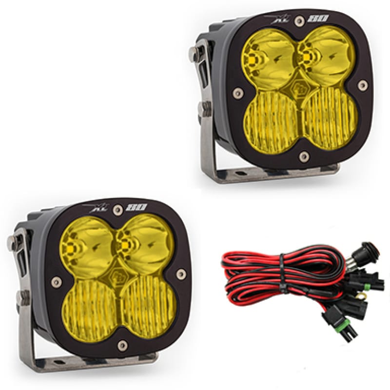 Baja Designs — Baja Designs XL80 Series Driving Combo Pattern Pair LED Light Pods - Amber