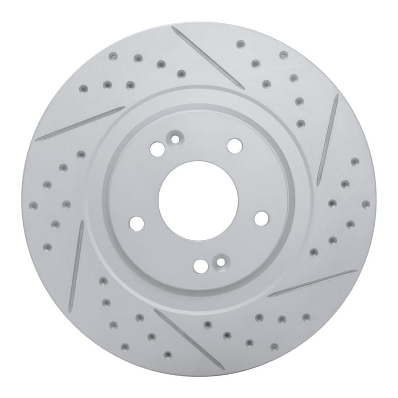 R1 Concepts — R1 13-20 Hyundai Santa Fe Xl Front Right Drilled & Slotted Geo-Carbon Rotor