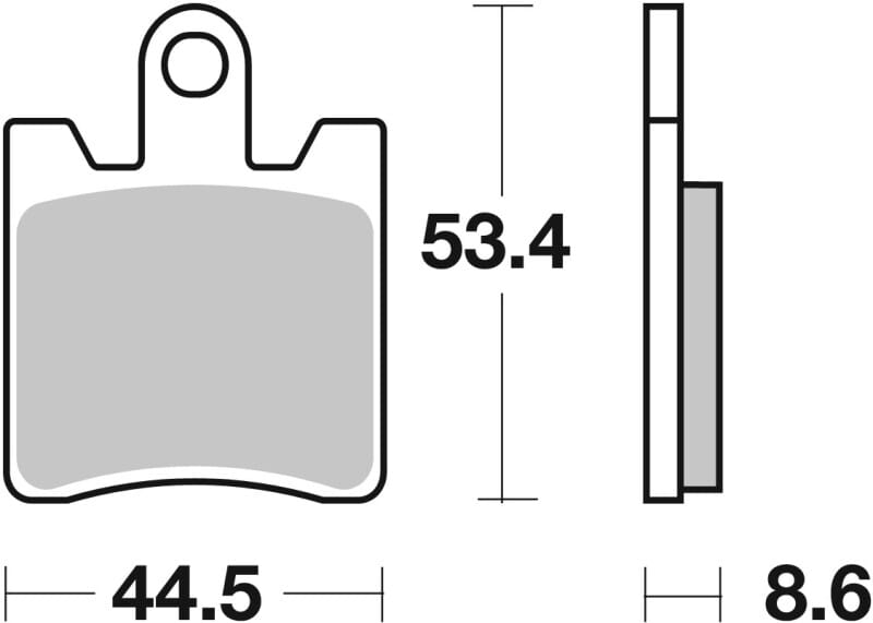 Brembo OE Powersports — Brembo OE 13-18 Triumph Trophy SE 1200cc Sinter Brake Pad - Front