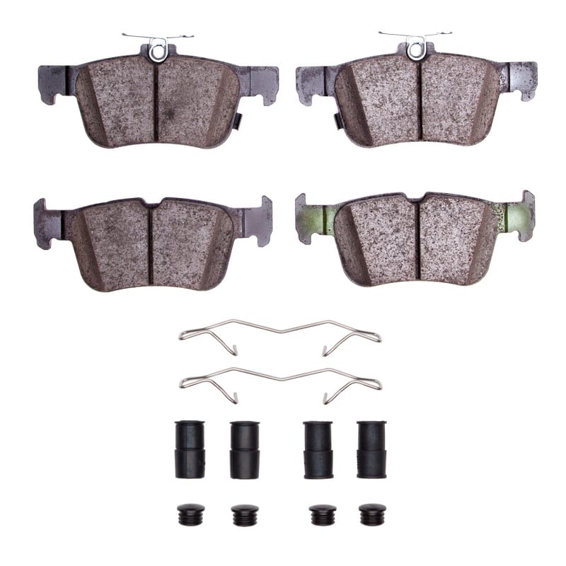 DFC — DFC 19-24 Ford Edge Rear 5000 Advanced Low Metallic Brake Pads and Hardware Kit