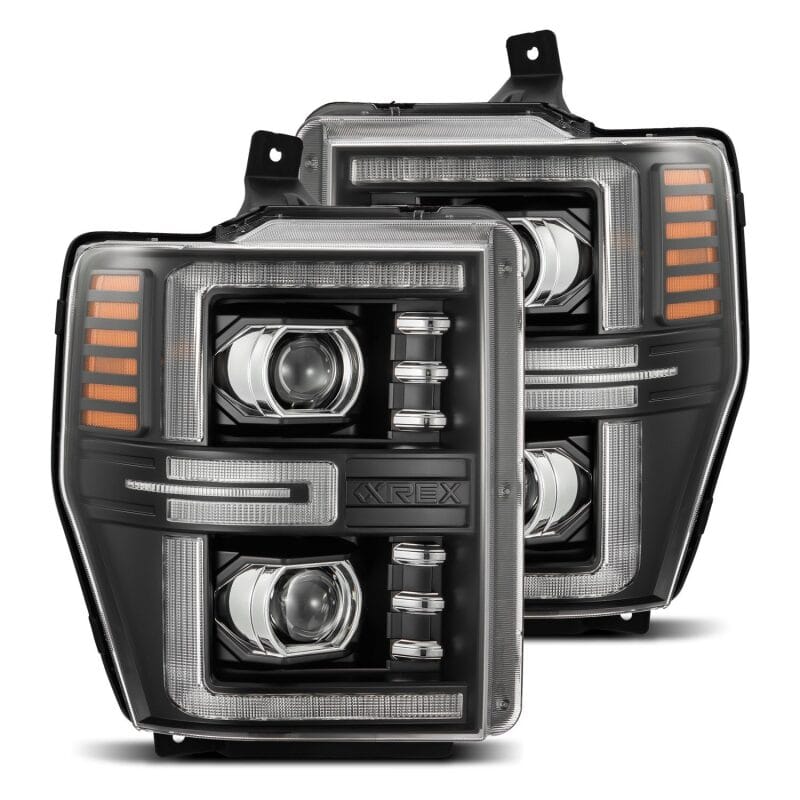AlphaRex — AlphaRex 08-10 Ford F250-550 LUXX-Series LED Projector Headlights Black w/Activ Light/Seq Signal
Projector Headlights