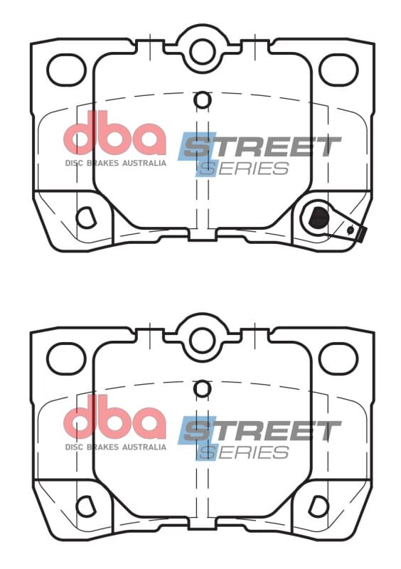 DBA — DBA 07-11 Lexus GS350 Street Series Rear Brake Pads
Brake Pad