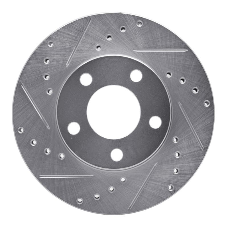 R1 Concepts — R1 94-04 Ford Mustang Front Left Drilled & Slotted Silver Brake Rotor
R1 Brake Rotor Drill