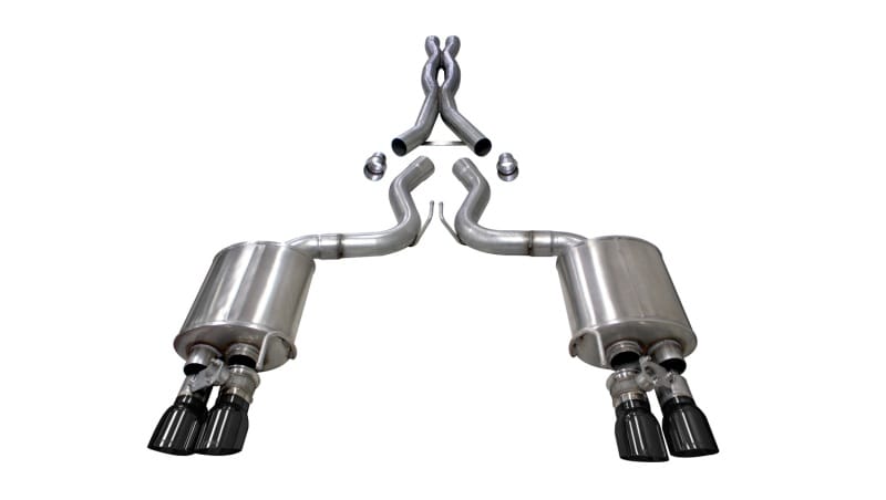 CORSA Performance — Corsa 2018-2023 Ford Mustang GT Fastback 5.0L 3in Cat-Back System Dual Rear Exit w/ 4in Black Tips
Exhaust