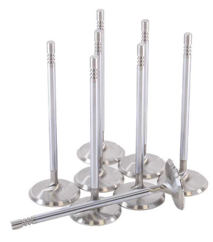 GSC Power Division — GSC P-D Ford Voodoo/Predator 38.26mm Head STD 121.13mm Long Chrome Polished Intake Valve - Set of 8
