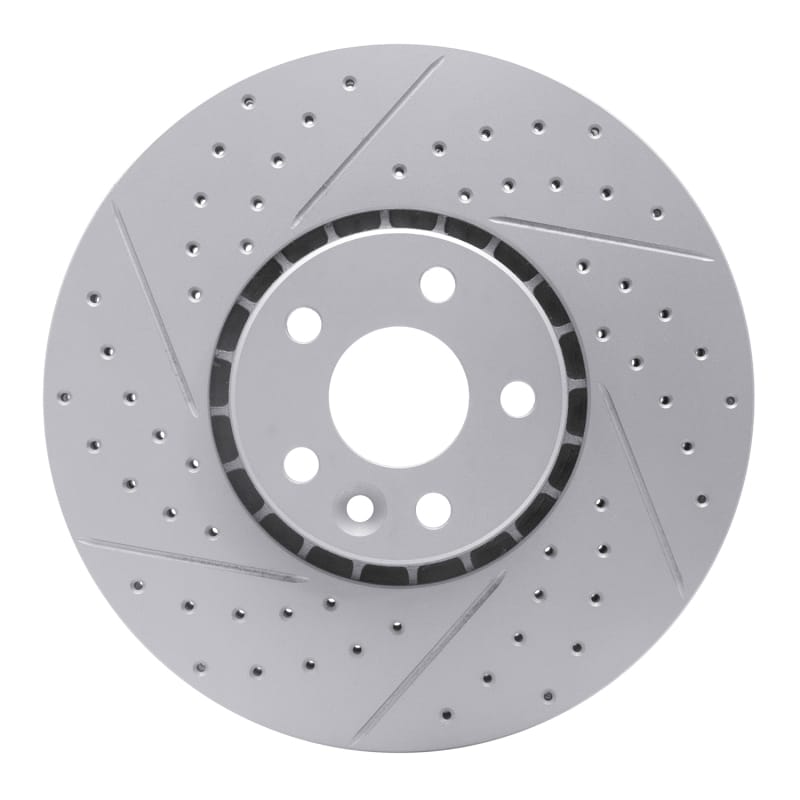 R1 Concepts — R1 10-16 Volvo Xc60 Front Left Drilled & Slotted Geo-Carbon Rotor