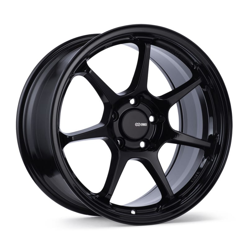 Enkei — Enkei TS-7 18x9.5 5x100 45mm Offset 72.6mm Bore Gloss Black Wheel