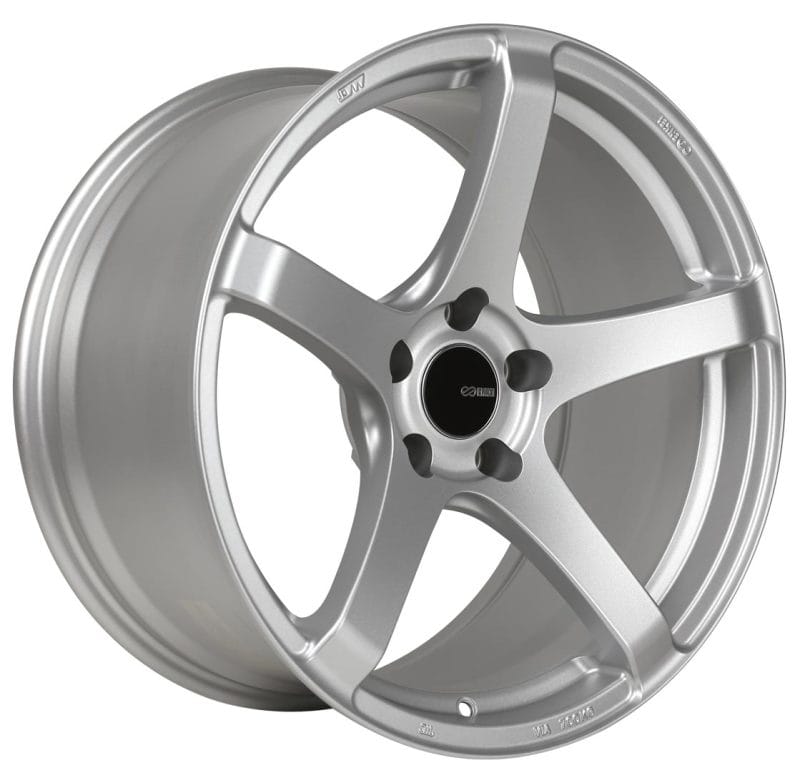 Enkei — Enkei Kojin 18x8 42mm Offset 5x120 Bolt Pattern 72.6mm Bore Dia Silver Wheel