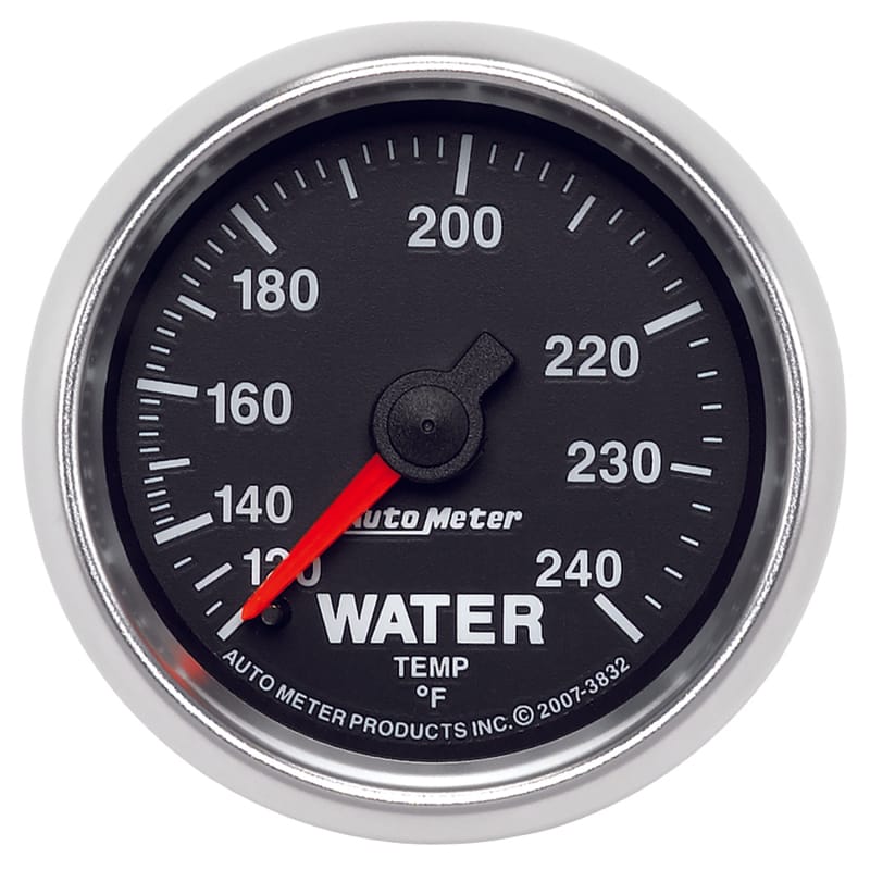 AutoMeter — Autometer GS 52mm 120-240 Deg F Mechanical Water Temperature Gauge
2-1/16" WATER TEMP,