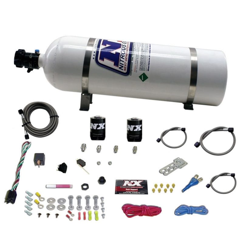 Nitrous Express — Nitrous Express Dodge EFI Race Single Nozzle Nitrous Kit (100-250HP) w/15lb Bottle
Injection System Kit
N2OSys