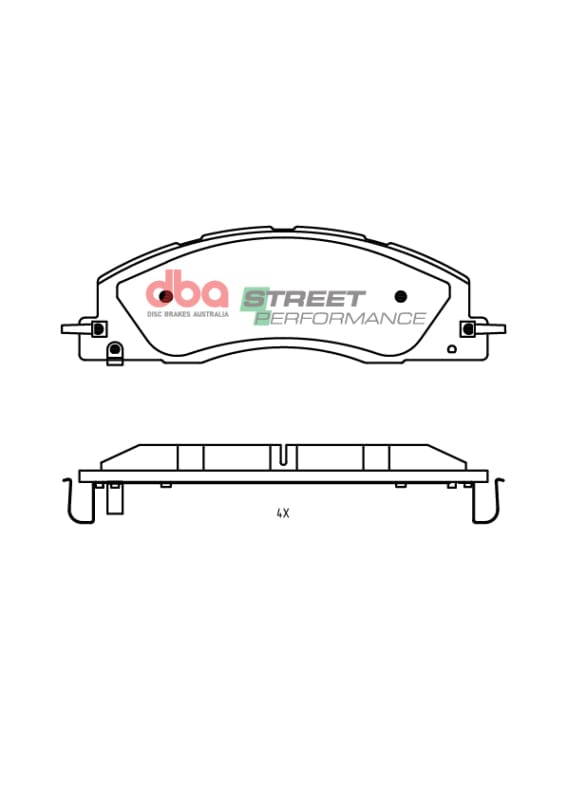 DBA — DBA 2019+ RAM 2500/3500 (DJ) 6.7L 4WD SP Performance Front Brake Pads
Brake Pad