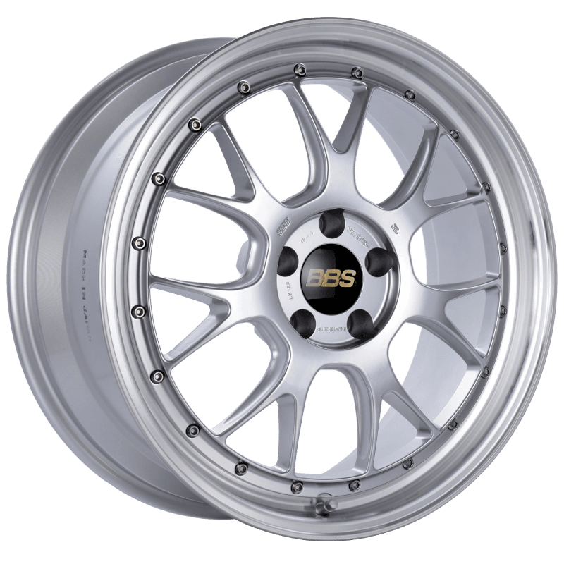 BBS — BBS LM-R 19x8.5 5x112 ET38 Diamond Silver Center Diamond Cut Lip Wheel -82mm PFS/Clip Required