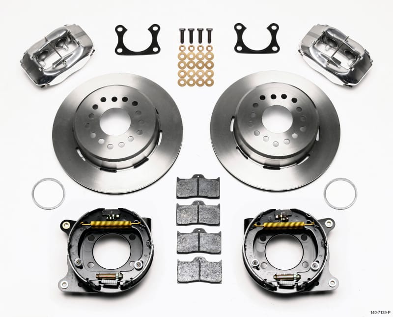 Wilwood — Wilwood Forged Dynalite P/S Park Brake Kit Polished Big Ford 2.36in Offset
BRAKE KIT