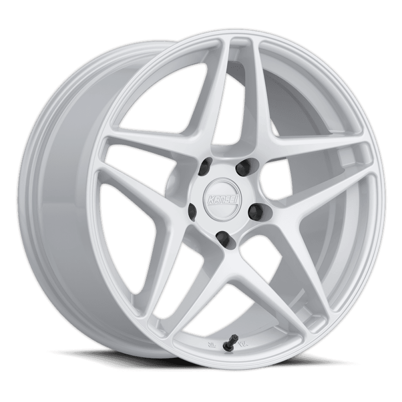 Kansei — Kansei K15W Astro 19x8.5in / 5x112 BP / 35mm Offset / 66.6mm Bore - Gloss White Wheel