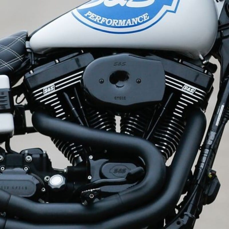 S&S Cycle — S&S Cycle 01-15 Fuel-Injected Softail Models Stealth Air Cleaner Kit w/ Black Tribute Cover