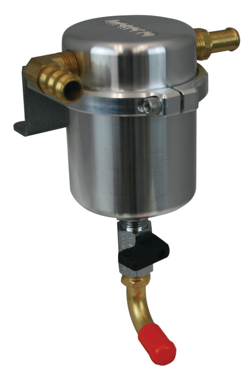 Moroso — Moroso 10-14 Volkswagen Golf/Jetta 2.0T Air/Oil Separator Catch Can - Large Body - Billet Aluminum