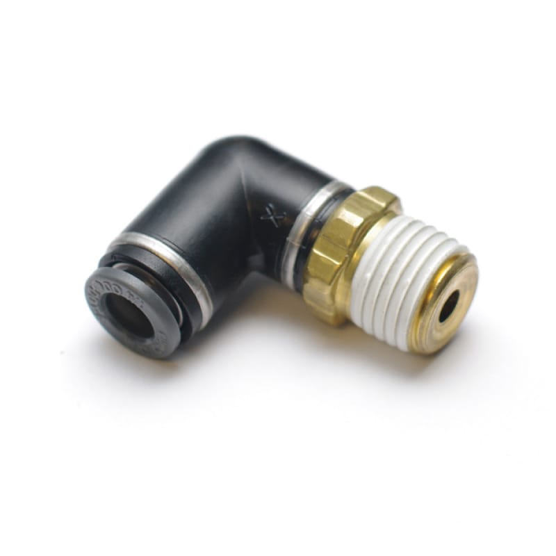 Ridetech — Ridetech Airline Fitting Swivel Elbow 3/8in NPT to 3/8in Airline
Air Fitting 90 3/8"m