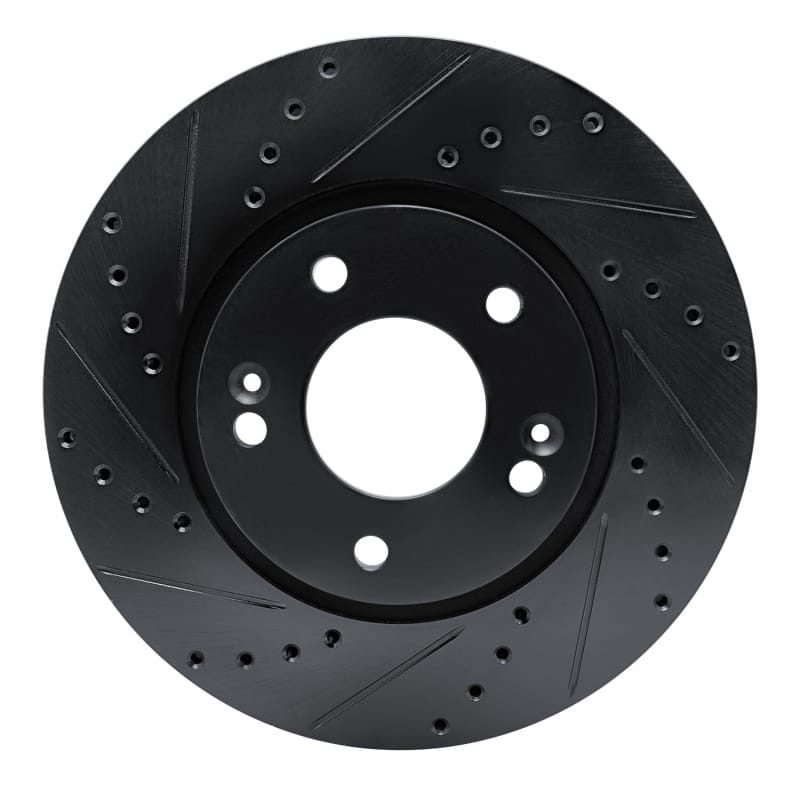 R1 Concepts — R1 07-09 Hyundai Santa Fe Front Left Drilled & Slotted Black Brake Rotor
R1 Brake Rotor Drill