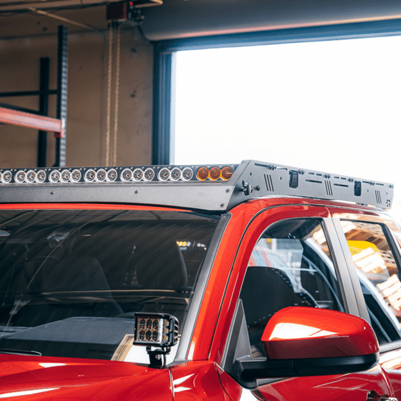 Cali Raised LED — Cali Raised 2024 Toyota Tacoma Premium Roof Rack - Yes Lighting Cut Out