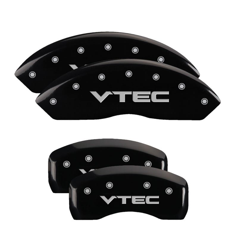 MGP — MGP 4 Caliper Covers Engraved Front & Rear Vtech Black finish silver ch
Caliper Covers