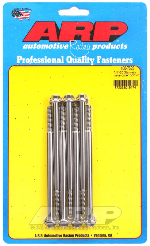 ARP — ARP Merlin Block Brodix Head BB Hex Valve Cover Bolt Kit (Kit of 7)