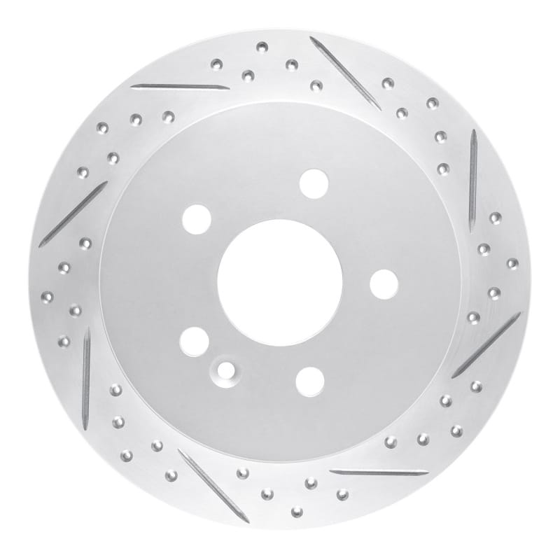 R1 Concepts — R1 98-05 Mercedes-Benz Ml350 Rear Right Drilled & Slotted Geo-Carbon Rotor