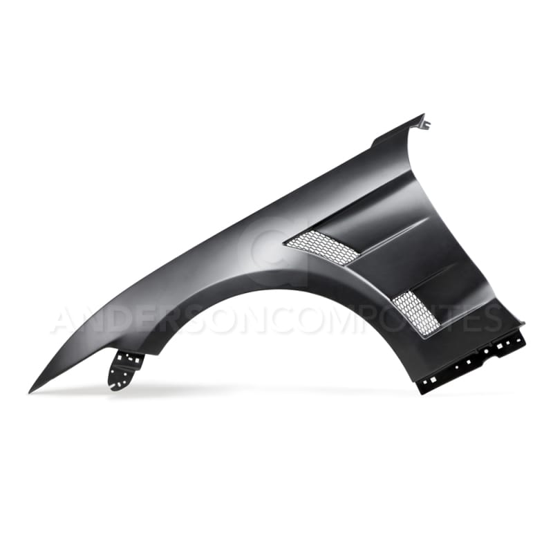 Anderson Composites — Anderson Composites 15-16 Ford Mustang Type-AT Fiberglass Fenders (0.4in Wider)
