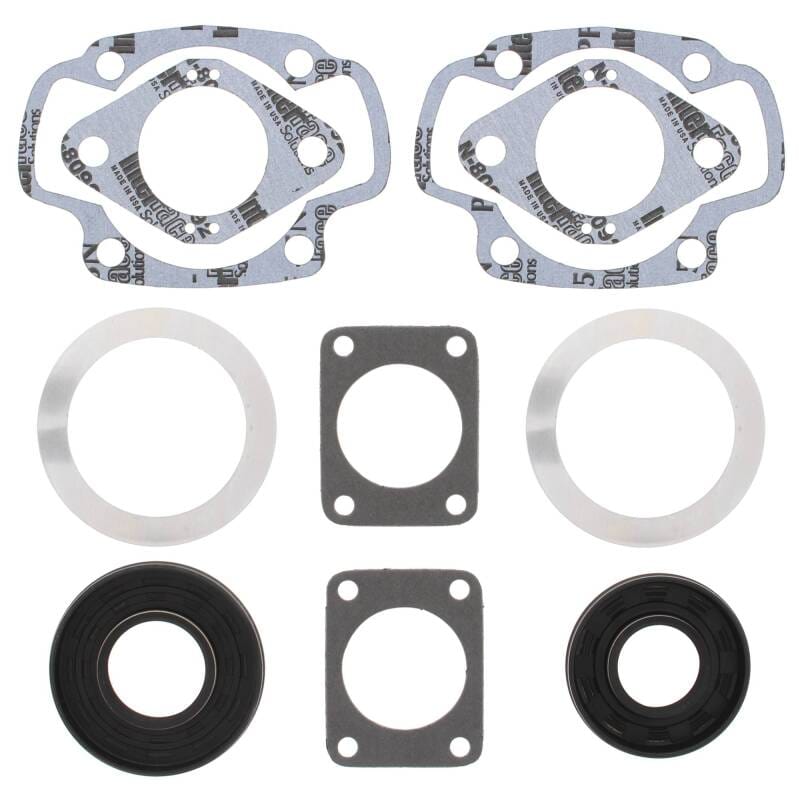 Vertex Pistons — Vertex Gaskets 73-75 Arctic Cat Twin 340 (Kawasaki) FA/2 Complete Gasket Kit w/ Oil Seals