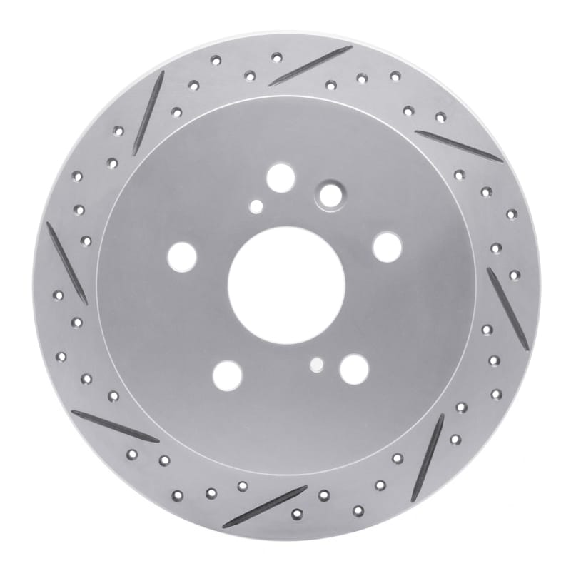R1 Concepts — R1 04-09 Lexus Rx400H Rear Left Drilled & Slotted Geo-Carbon Rotor