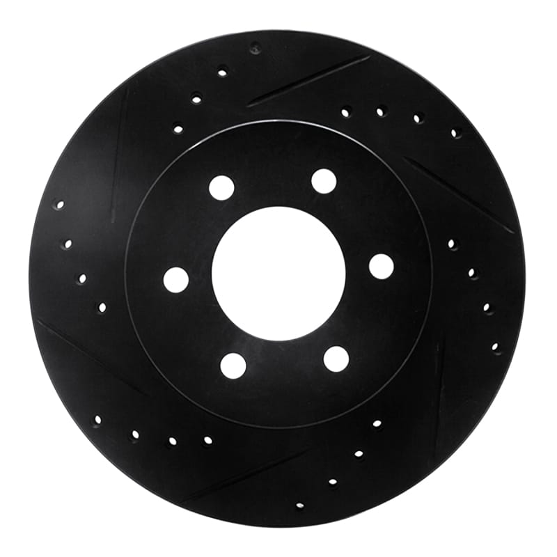 R1 Concepts — R1 91-96 Dodge Dakota 4WD Front Left Drilled & Slotted Black Brake Rotor
R1 Brake Rotor Drill