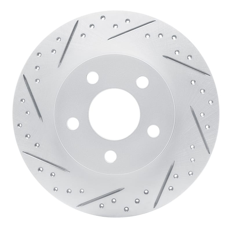 R1 Concepts — R1 98-05 Buick Park Avenue Rear Left Drilled & Slotted Geo-Carbon Rotor