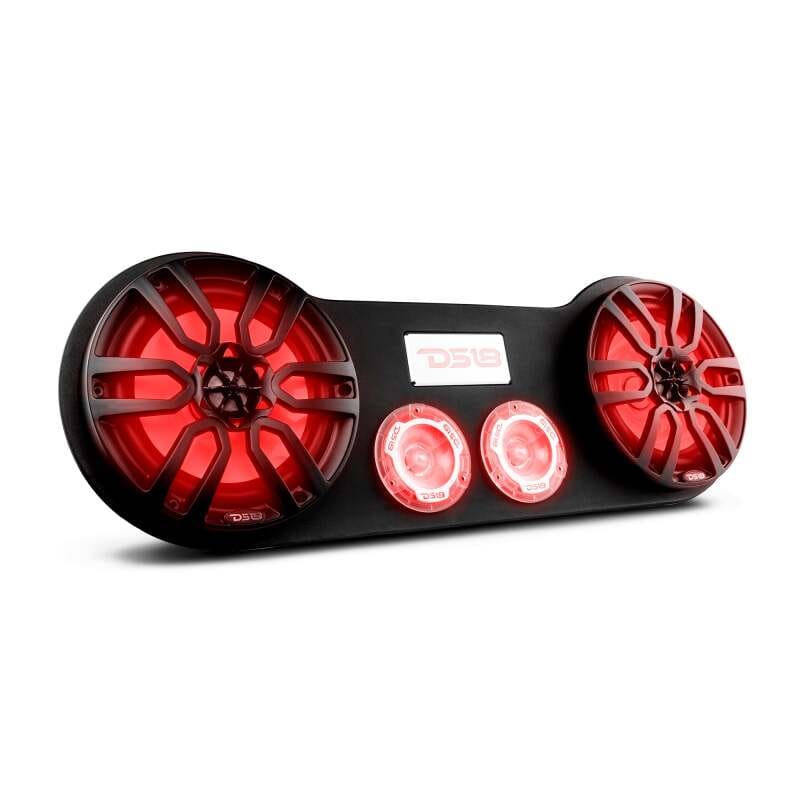 DS18 — DS18 28in Speaker Enclosure Fits 2x 8in Speakers and 2x 3.78in Tweeters (Speakers not Included)