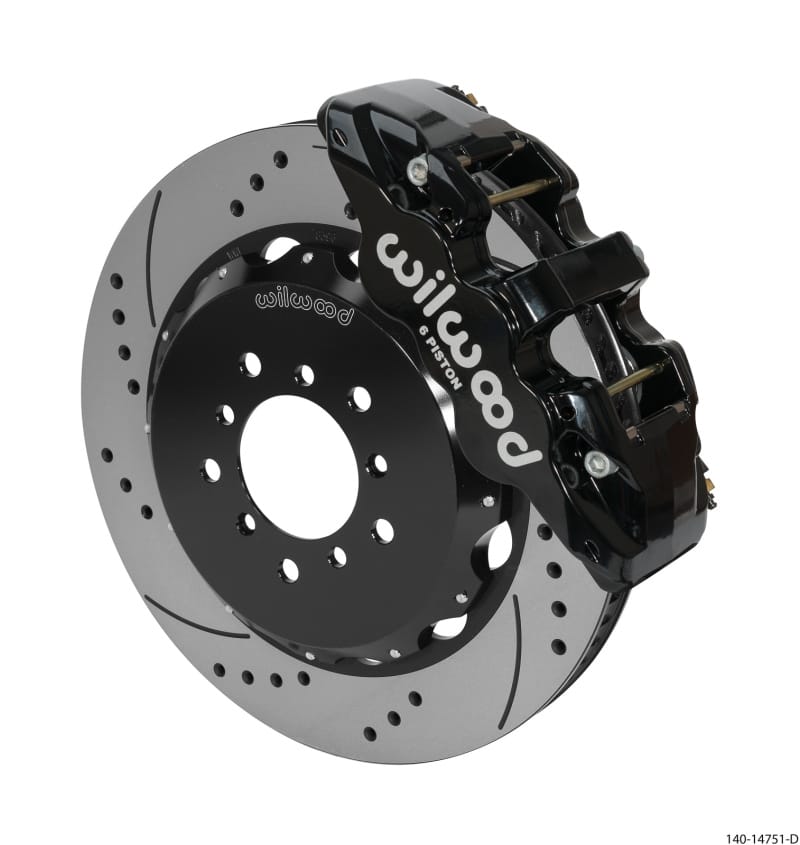 Wilwood — Wilwood AERO6 Front Hat Kit 14.00 Drilled Black 00-06 BMW M3 E46 w/Lines
BRAKE KIT