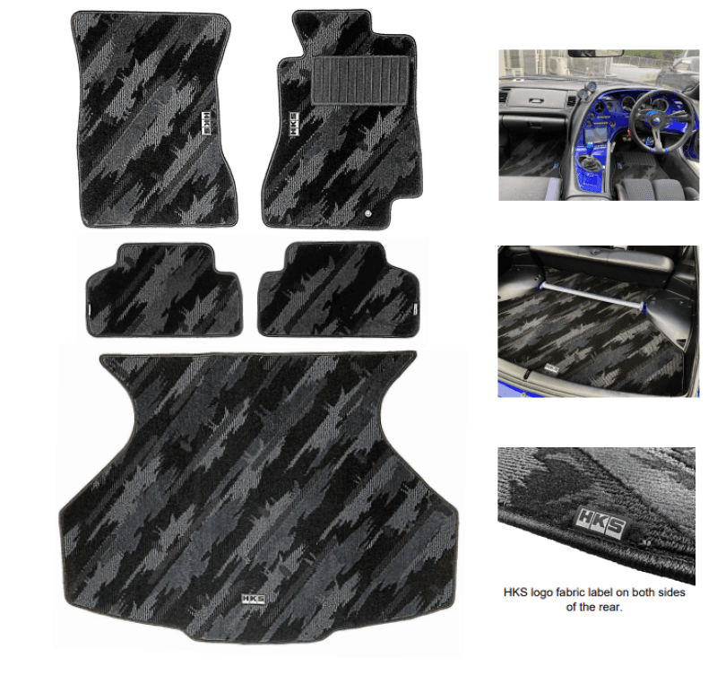 HKS — HKS FLOOR MATS JZA80 FULL SET OCT RHD