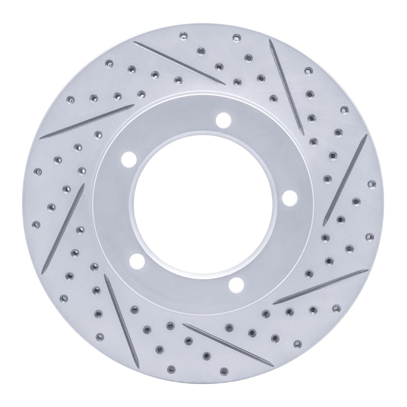 R1 Concepts — R1 98-07 Lexus Lx470 Front Right Drilled & Slotted Geo-Carbon Rotor