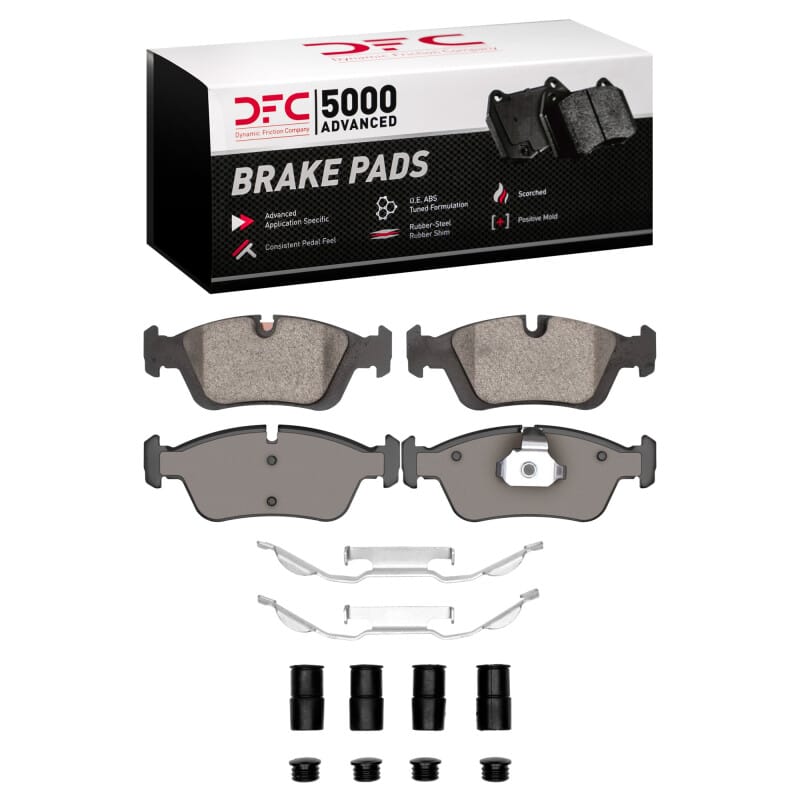 DFC — DFC 92-8 BMW 323i Front 5000 Advanced Low Metallic Brake Pads and Hardware Kit
DFC Brake Pad Set