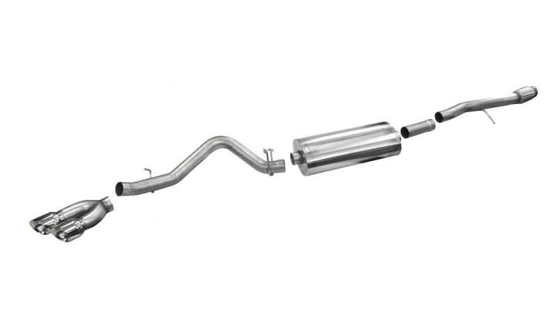 CORSA Performance — Corsa 2014-19 Sierra/Silvrd 1500 Crew/Dbl / Short/Std. Bed 6.2L V8 Polished Sport Single SideCB Ext
Exhaust