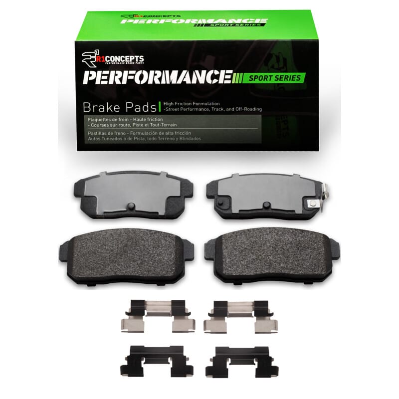 R1 Concepts — R1 04-11 Mazda RX-8 Rear Performance Sport Pads & Hardware Kit
R1 Performance Sport