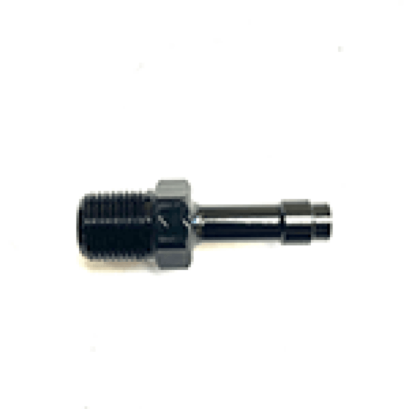 Fragola — Fragola 1/4 Hose Barb x 1/8 NPT 45 Degree Low Profile - Black