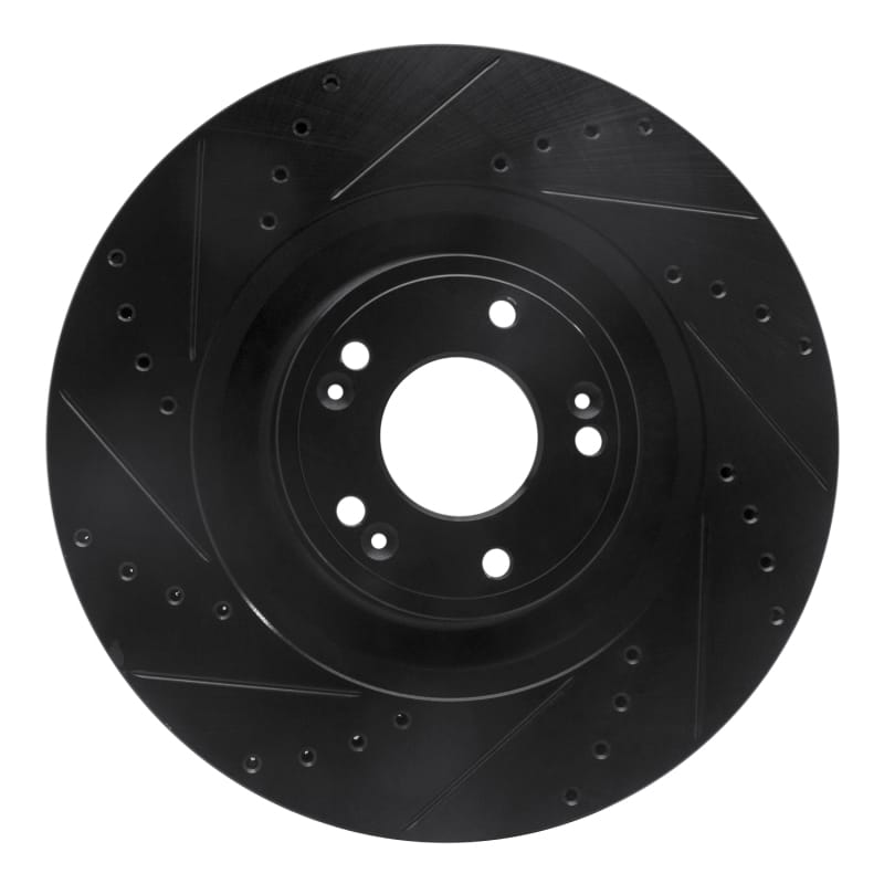 R1 Concepts — R1 12-17 Genesis G80 Front Left Drilled & Slotted Black Brake Rotor
R1 Brake Rotor Drill