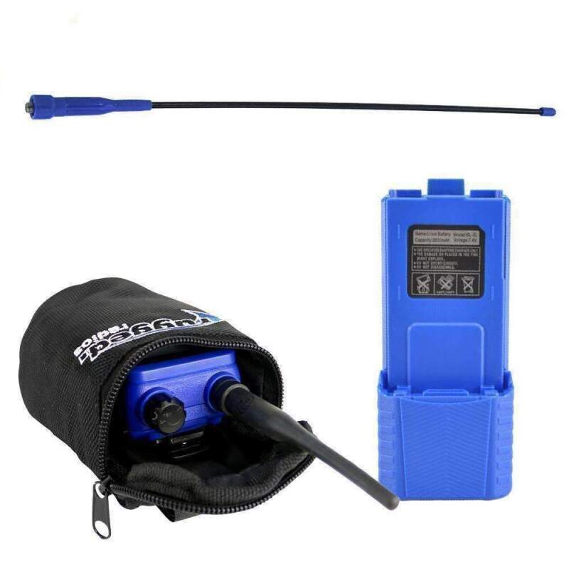 Rugged Radios — Rugged Radios V3 / RH5R Long Range Upgrade Kit - XL Lithium Battery Go Further Antenna & Radio Bag