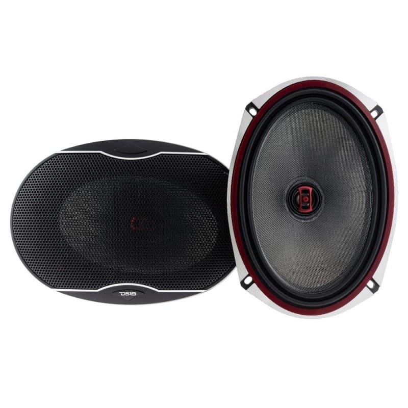 DS18 — DS18 6x9in 160 Watts RMS 3 ohm 2-Way Coaxial Speakers And Component System w/ Fiberglass Cone