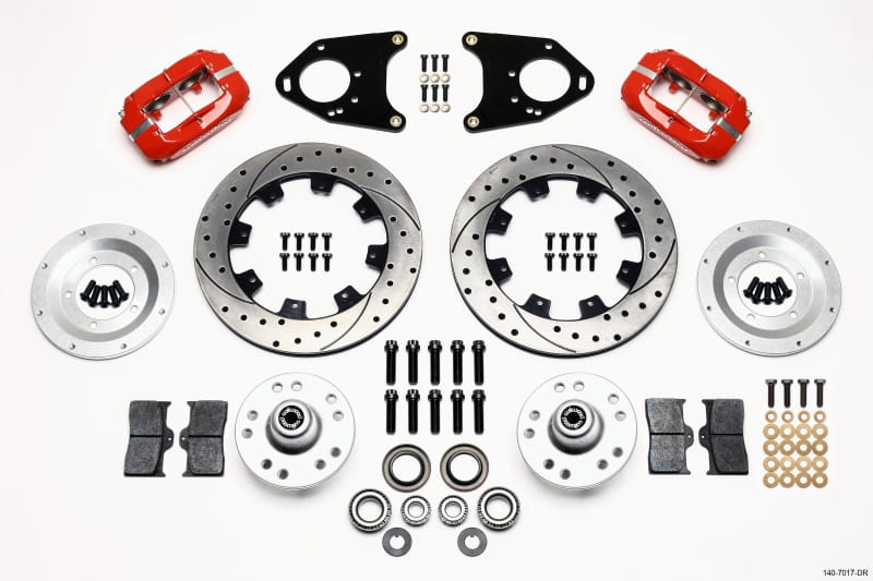 Wilwood — Wilwood Forged Dynalite Front Kit 12.19in Drilled Red 71-80 Pinto/Mustang II Disc & Drum
BRAKE KIT