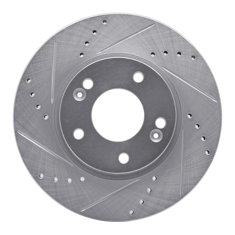 R1 Concepts — R1 11-25 Hyundai Veloster Front Left Drilled & Slotted Silver Brake Rotor
R1 Brake Rotor Drill