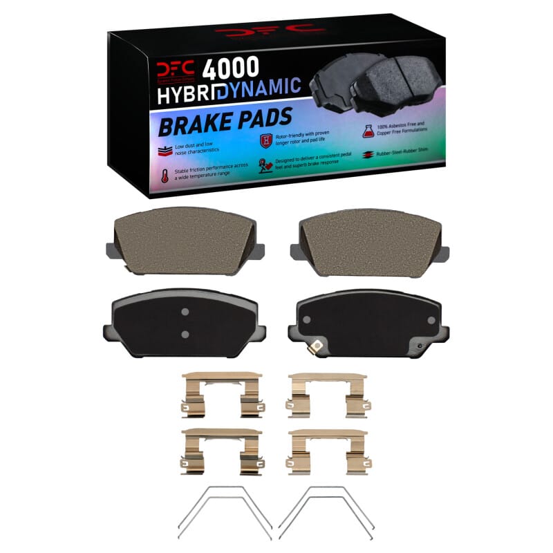DFC — DFC 19-22 Hyundai Veloster N Front 4000 HybriDynamic Brake Pads and Hardware Kit
DFC Brake Pad Set