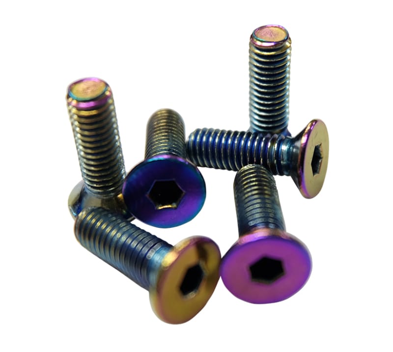 NRG — NRG Steering Wheel Screw Upgrade Kit (Conical) - Neochrome