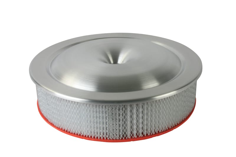 Moroso — Moroso Low Profile Racing Air Cleaner - 16in x 4in Filter - Aluminum - 4500 Dominator/King Demon