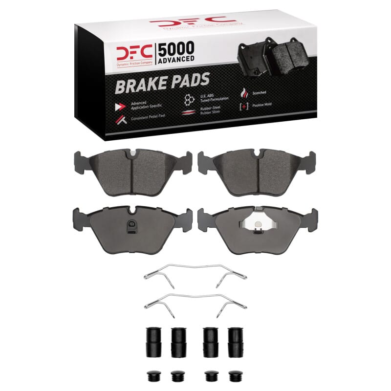 DFC — DFC 98-06 Jaguar XJ8 Front 5000 Advanced Low Metallic Brake Pads and Hardware Kit
DFC Brake Pad Set