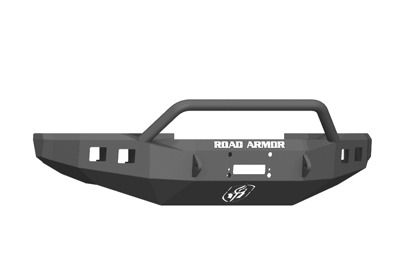 Road Armor — Road Armor 17-20 Ford F-250 Stealth Wide Fender Front Winch Bumper w/Pre-Runner Guard - Tex Blk